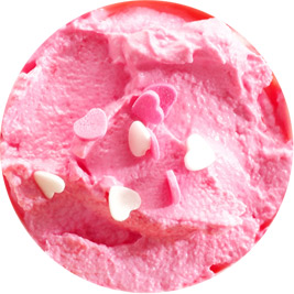 Сливочно-клубничное мороженое